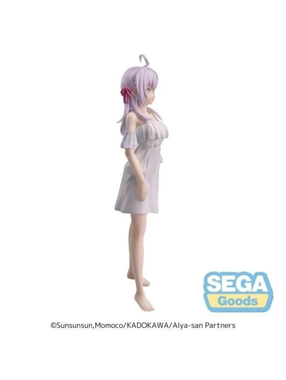 Sega Luminasta Alya-san Alisa Kujou Figure White New Summer Dress NIB US Seller